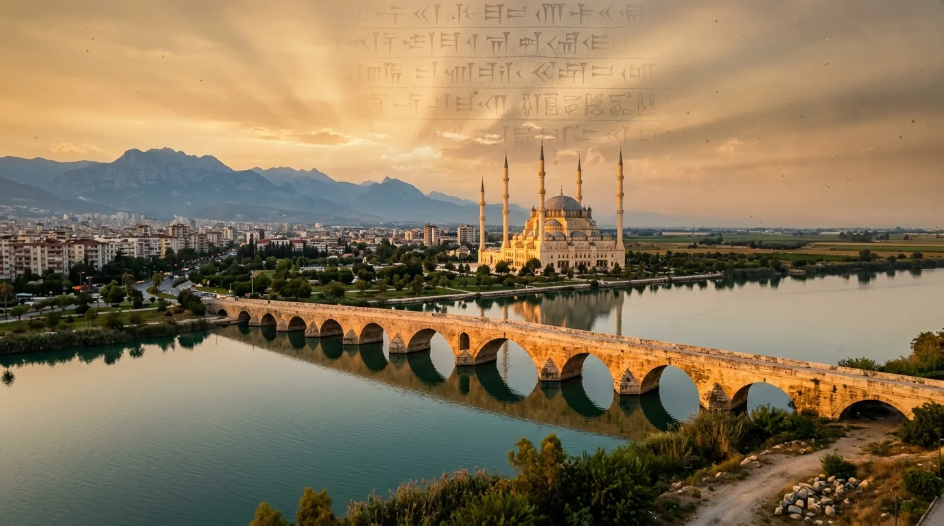 Adana isim k&ouml;keni yazısı i&ccedil;in yapay zeka ile &uuml;retilen kapak g&ouml;rseli
