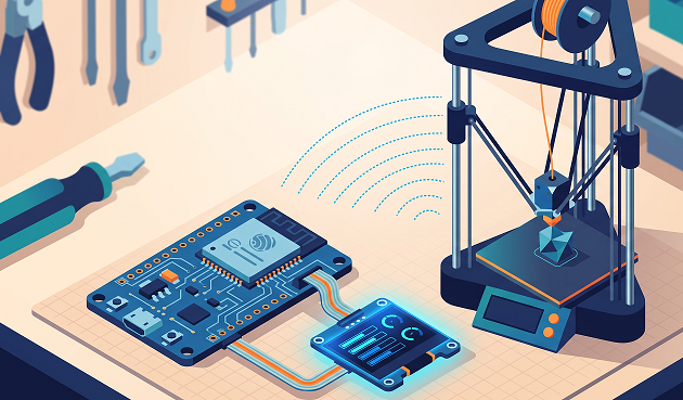 ESP32 ve OLED ile 3D Yazıcıya Canlı Baskı Ekranı: Moonraker API Entegrasyonu